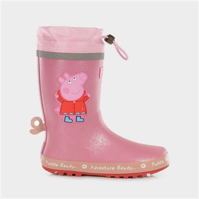 Peppa Puddle Girls Pink Welly