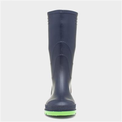 Unisex Navy Welly Kids Size 10 to Adult Size 6