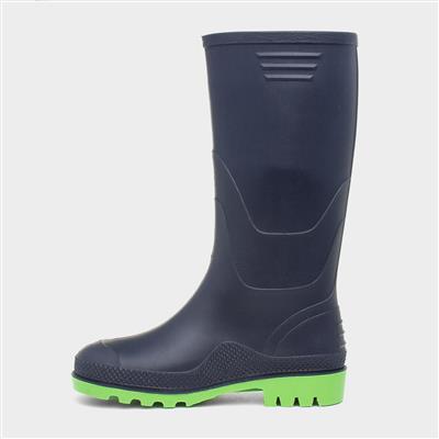 Unisex Navy Welly Kids Size 10 to Adult Size 6