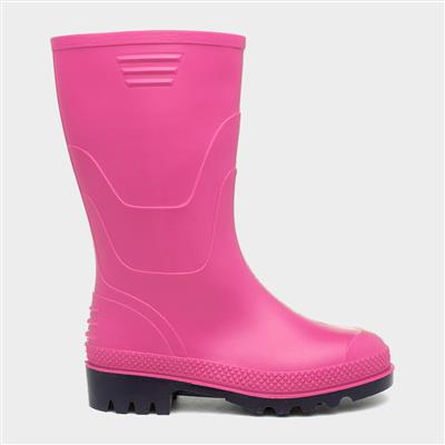 Classic Pink Welly - Kids Size 13 to Adult Size 8