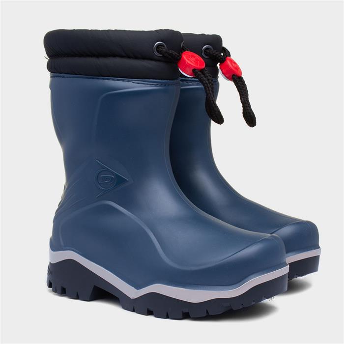 Rubber Boots Dunlop Blizzard Blue Boots Winterstiefel Dunlop