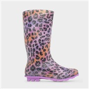 Lilley Womens Multi Leopard Print Welly (Click For Details)