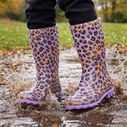 Lilley Womens Multi Leopard Print Welly (Click For Details)
