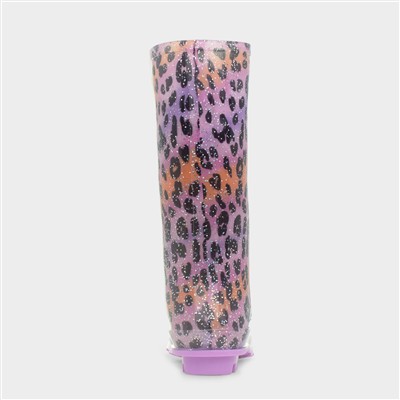 Womens Multi Leopard Print Welly