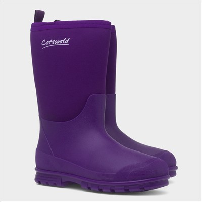 Hilly Kids Purple Welly