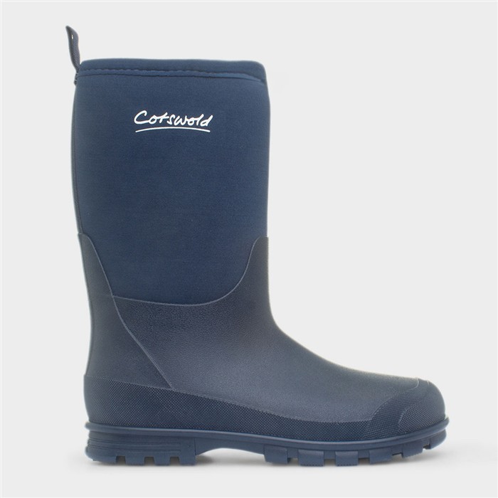Hilly Kids Navy Pull On Welly