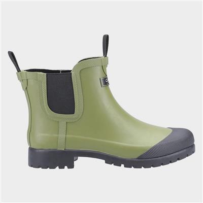 Cotswold Blenheim Womens Green Ankle Welly-793011 | Shoe Zone