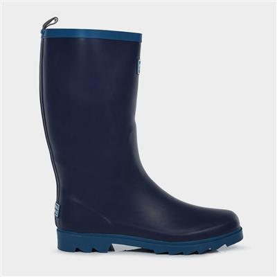 Womens Fairweather Cosy Blue Welly