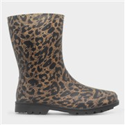 Lilley Womens Brown Leopard Print Welly (Click For Details)