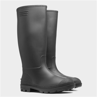 Adults Black Tall Welly