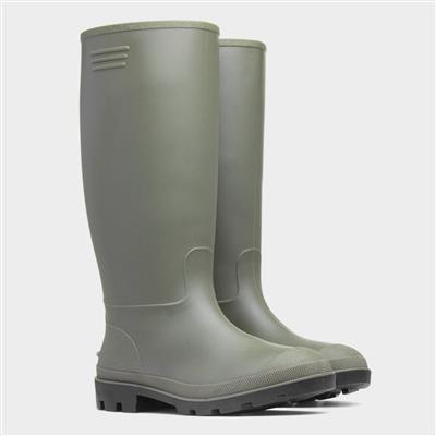 Flood Adults Green Welly-794014 | Shoe Zone