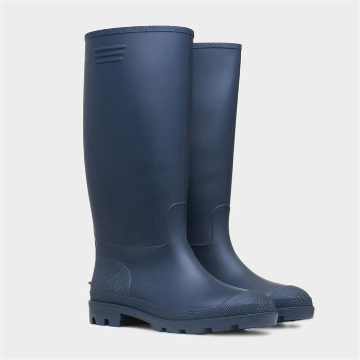 Adults Navy Tall Welly