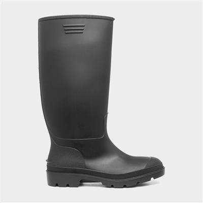Black Welly - Adult Size 3 - 12