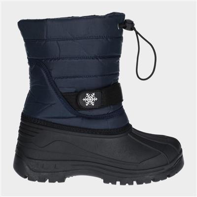 Icicle Kids Blue Toggled Snow Boot