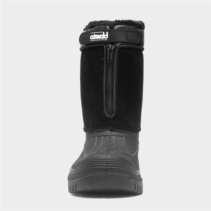 Venture Unisex Black Zip Up Snow Boots