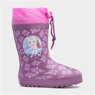 Kids Dark Purple Wellies