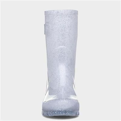 Frost Womens Silver Glitter Welly