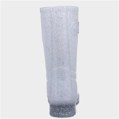 Frost Womens Silver Glitter Welly