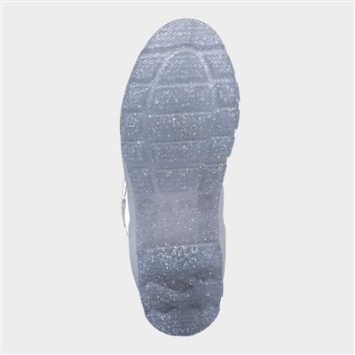 Frost Womens Silver Glitter Welly