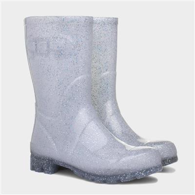 Frost Womens Silver Glitter Welly