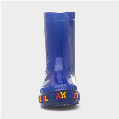 Oli Kids Blue PVC Light Up Welly