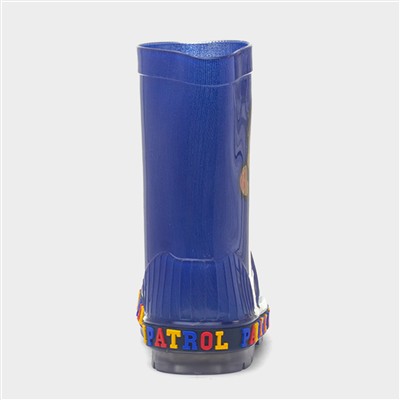 Oli Kids Blue PVC Light Up Welly