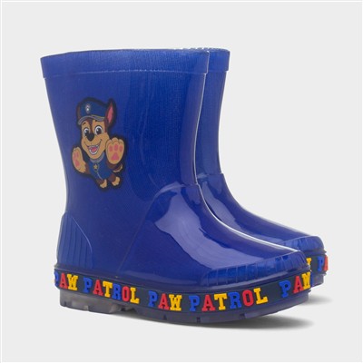 Oli Kids Blue PVC Light Up Welly