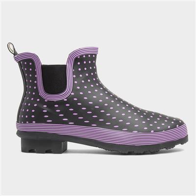 Ascot Womens Purple Ankle Welly