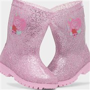 Peppa Pig Cutesis Kids Pink Glitter Welly (Click For Details)