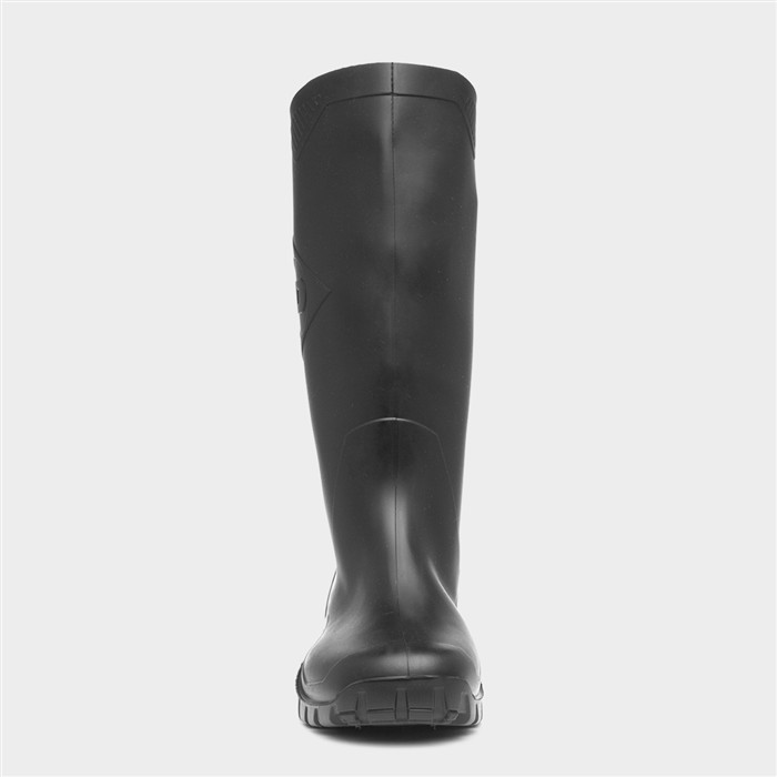 Dunlop Calf Height Wellies Dunlop Dane Unisex Black Welly K600
