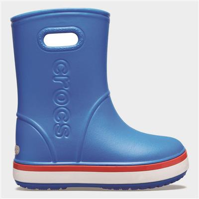 Crocband Kids Blue Rain Boot