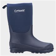 Cotswold Hilly Neoprene Kids Navy Welly (Click For Details)
