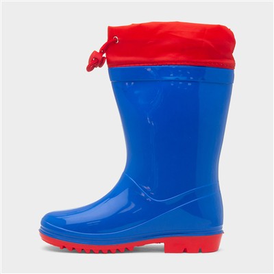 Kids Blue & Red Welly