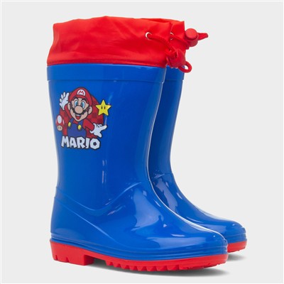 Kids Blue & Red Welly