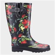 Cotswold Womens Blossom Welly in Black (Click For Details)