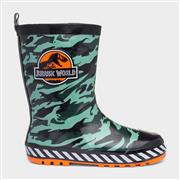 Jurassic World Kids Green Camo Welly (Click For Details)