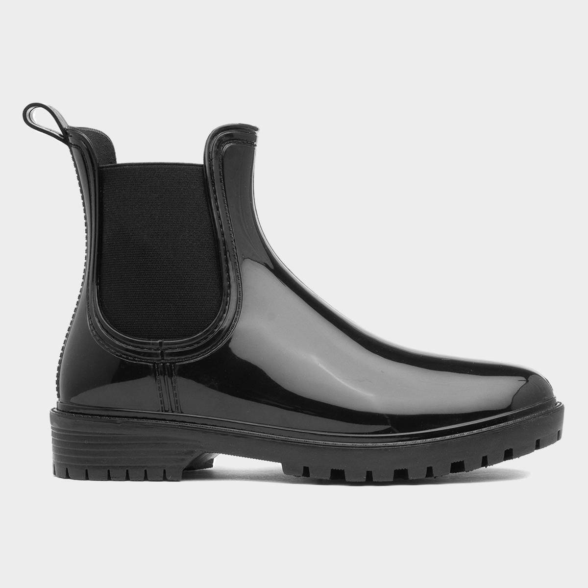 Lilley Gale Womens Black Chelsea Welly-799279 | Shoe Zone