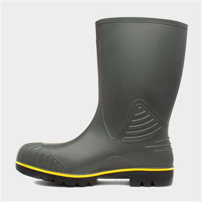 Mens Green Heavy Duty Calf Welly B440631