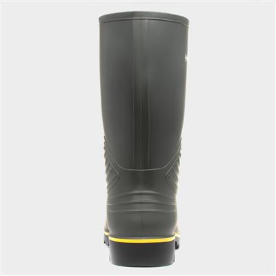 Mens Green Heavy Duty Calf Welly B440631