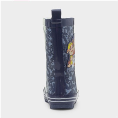 Kids Navy Welly