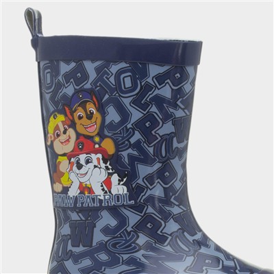 Kids Navy Welly