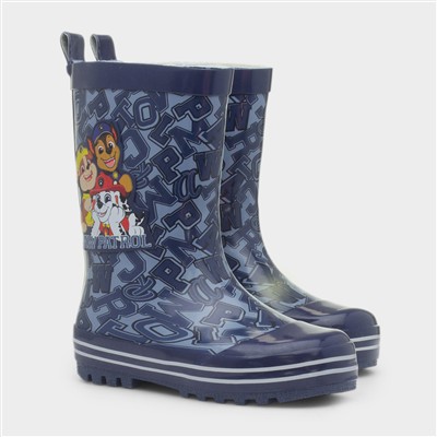 Kids Navy Welly