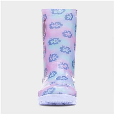 Kids Purple PVC Welly
