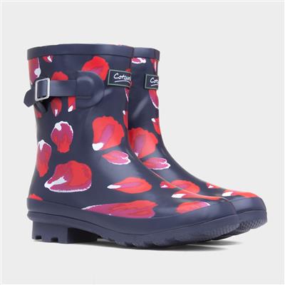 Badminton Womens Navy Petal Welly