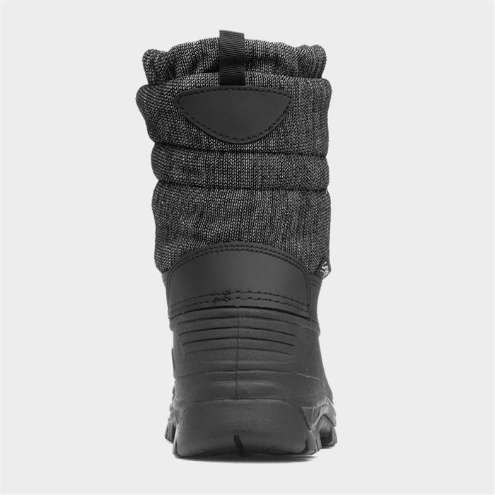 Bathford Kids Black Waterproof Snow Boot