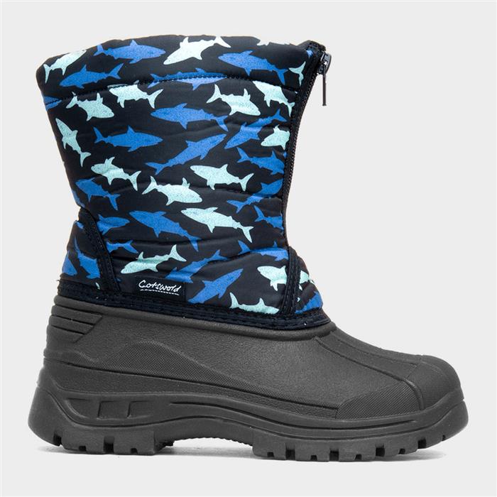 Iceberg Kids Blue Shark Snow Boot