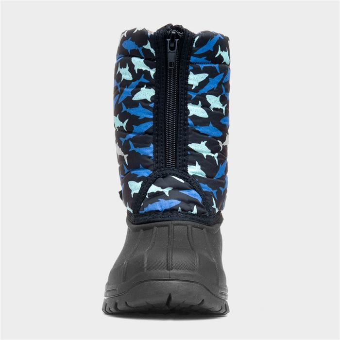 Iceberg Kids Blue Shark Snow Boot
