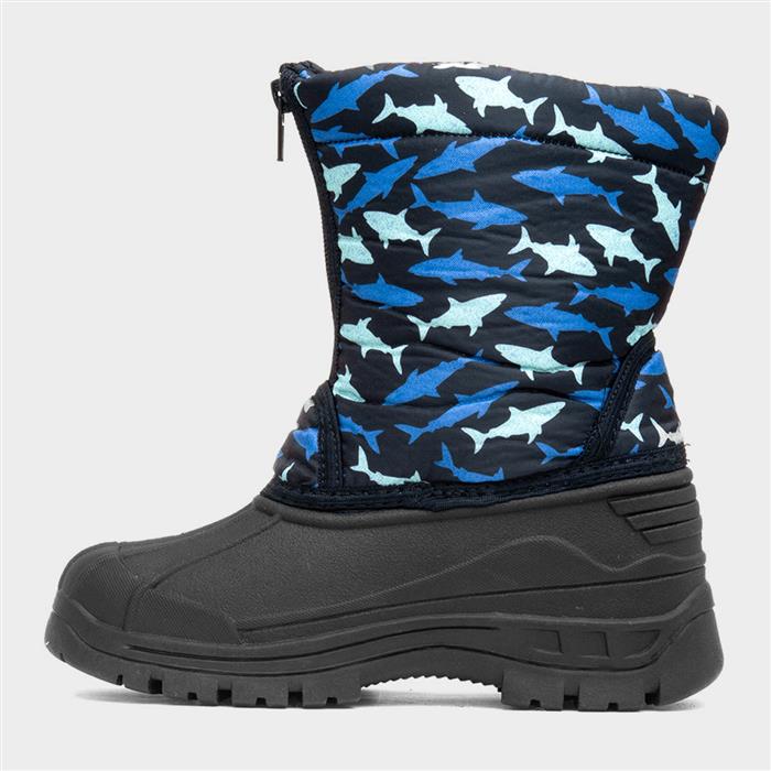 Iceberg Kids Blue Shark Snow Boot