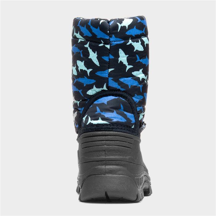 Iceberg Kids Blue Shark Snow Boot