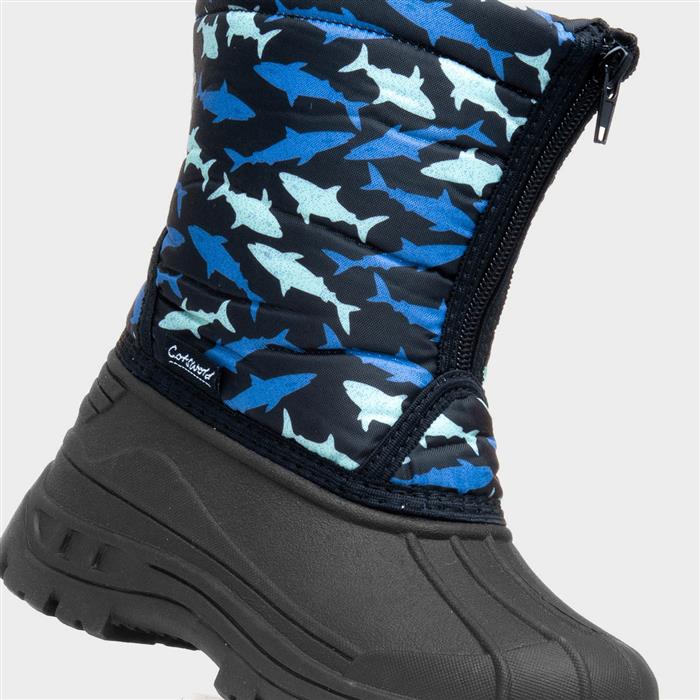 Iceberg Kids Blue Shark Snow Boot